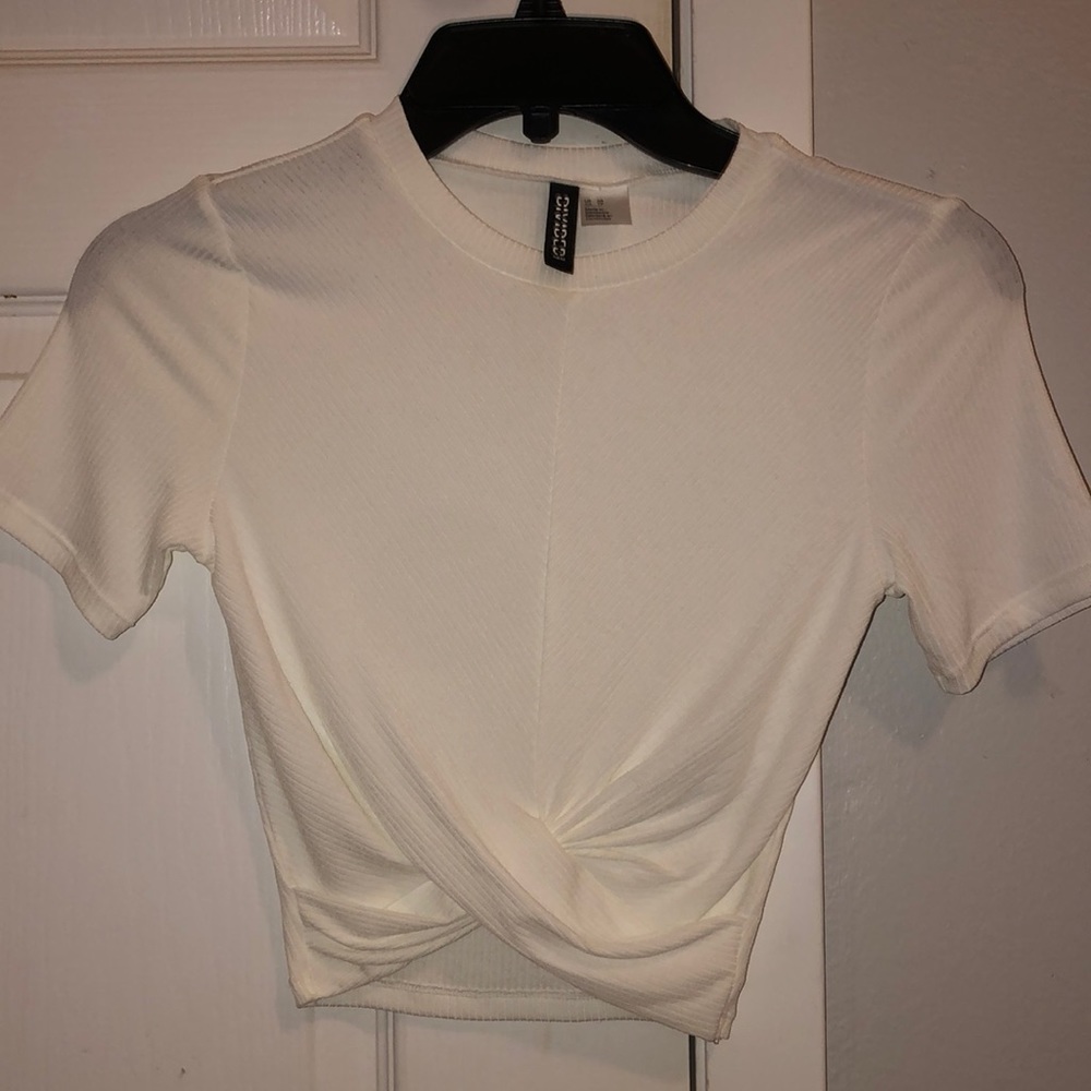 White crossover top. NWOT